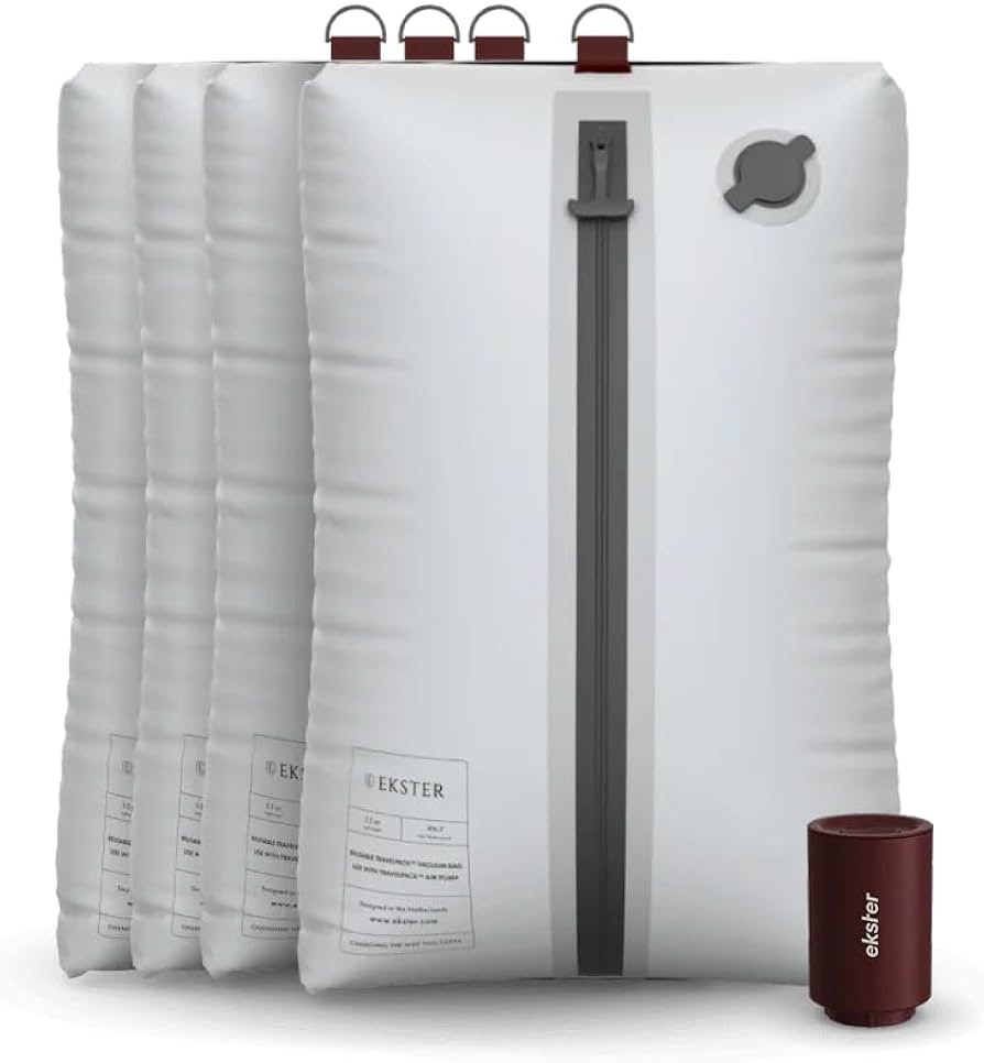 Ekster Vacuum Travel Kit - Odor & Waterproof Anti-Rip Nylon Compression Storage and Organization ... | Amazon (US)
