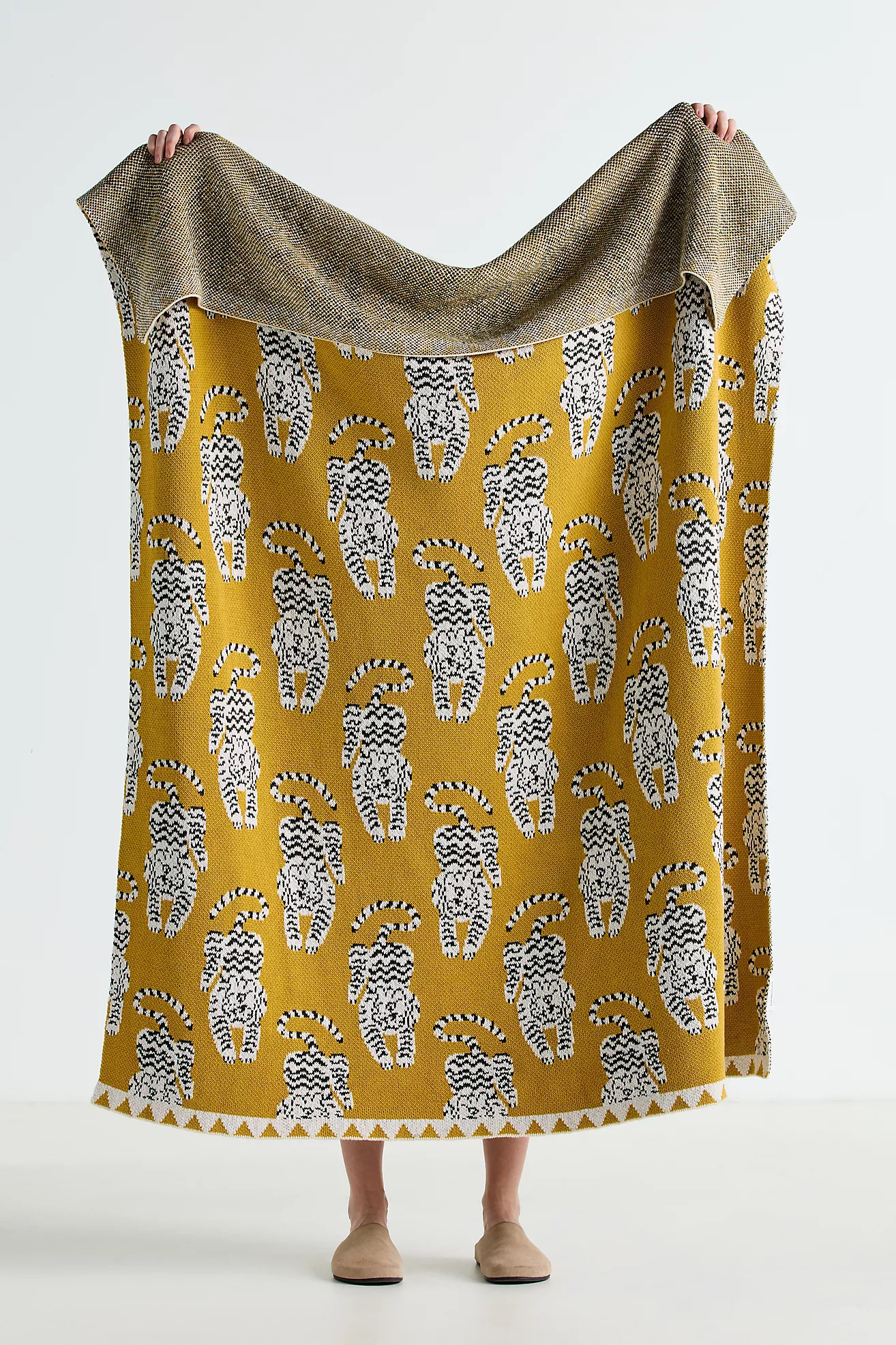 Sonnie Cotton Knit Throw Blanket | Anthropologie (US)