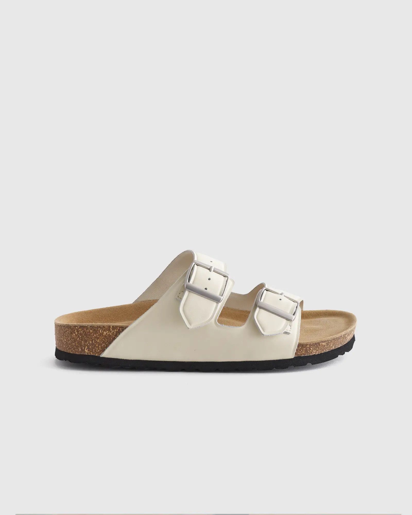 Nappa Leather Double Buckle Slides | Quince