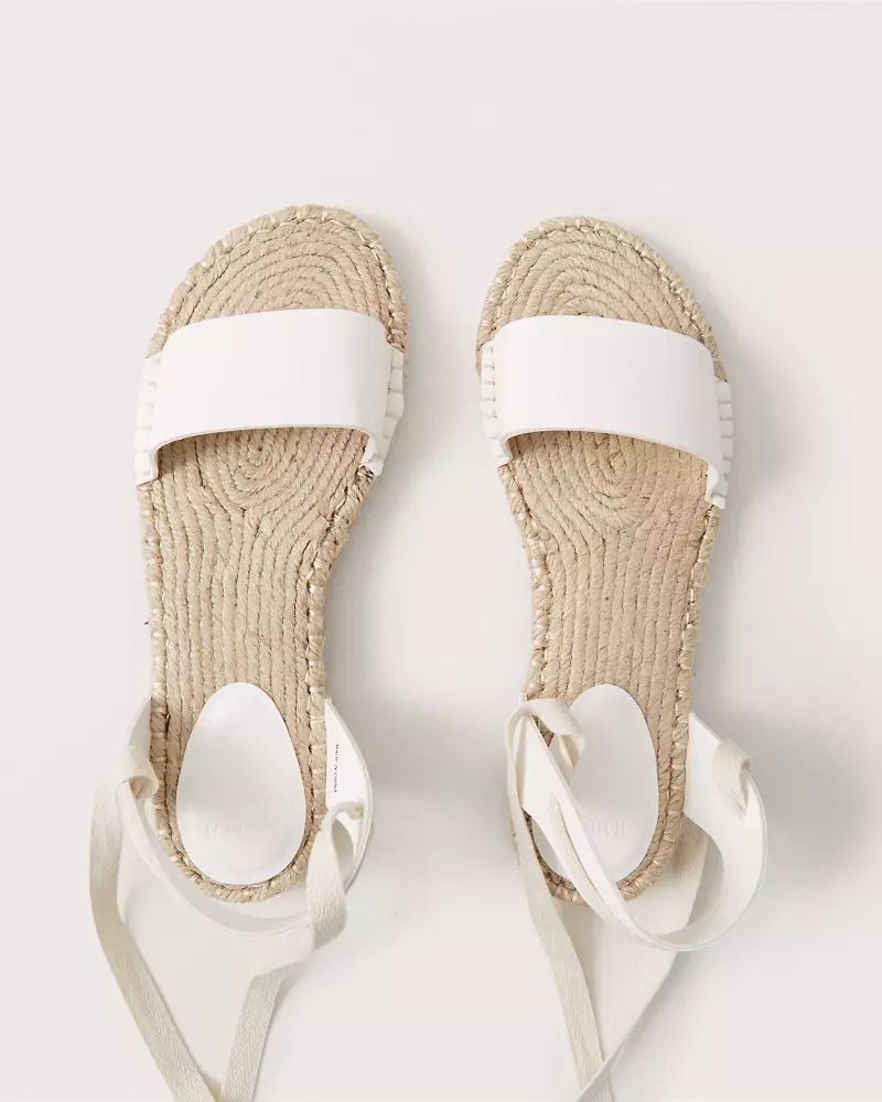Lace-Up Espadrille Sandals | Abercrombie & Fitch (US)