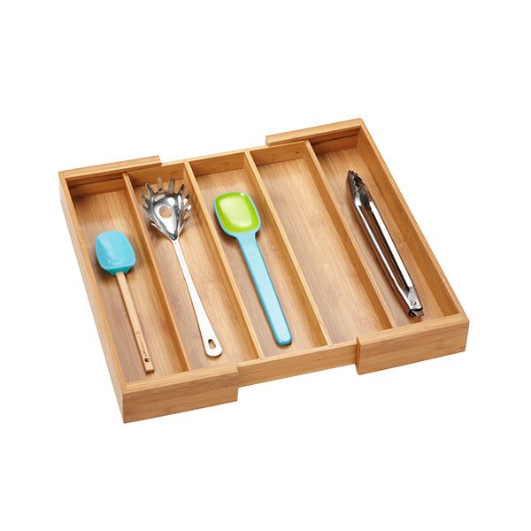 Bamboo Utensil Tray | The Container Store