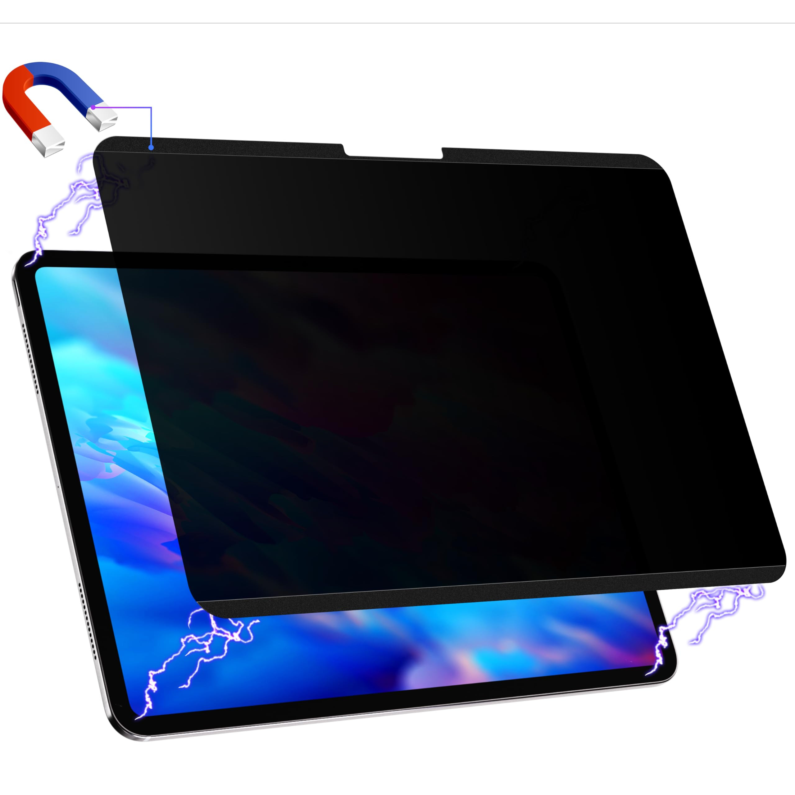 Magnetic Privacy Screen Protector for iPad Pro 13 Inch 7th (2024, M4), Removable Anti Blue Light ... | Amazon (US)