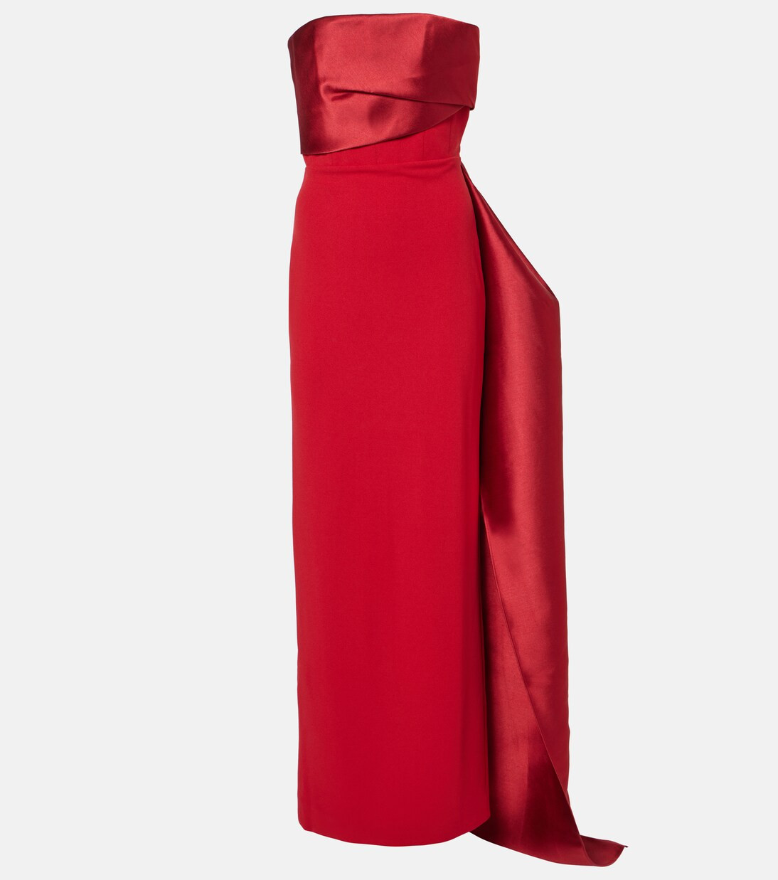 Kinsley strapless crêpe and twill gown | Mytheresa (UK)