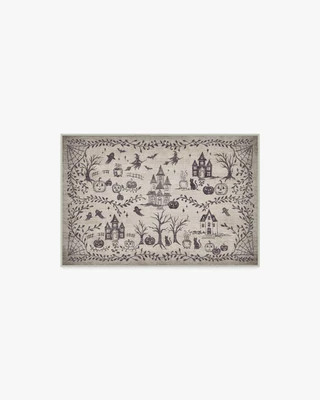 Shadow Town Grey Flatwoven Rug | Ruggable