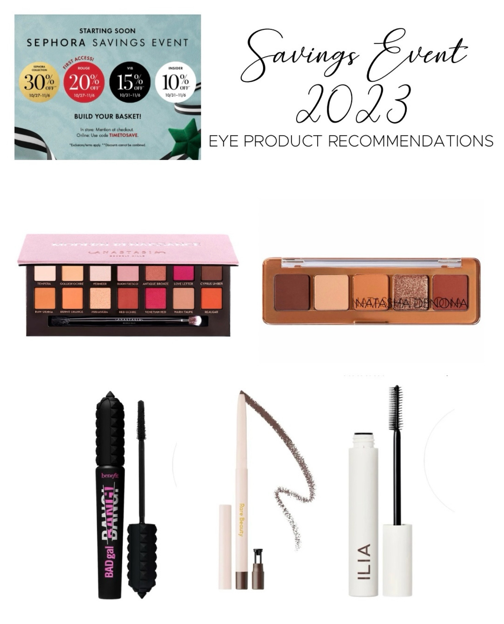 Eye products recs for the 2023 Sephora Savings Event! #sephorasale #sephorarecs

#LTKbeauty #LTKsalealert #LTKfindsunder100