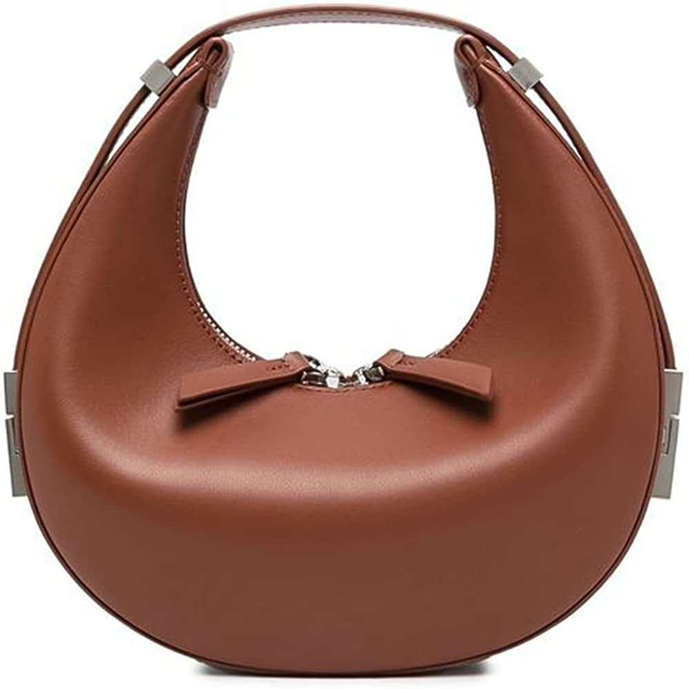Crescent Hobo Bag for Women Y2k Underarm Purse Top Handle Dumpling Handbag with Zipper | Amazon (US)