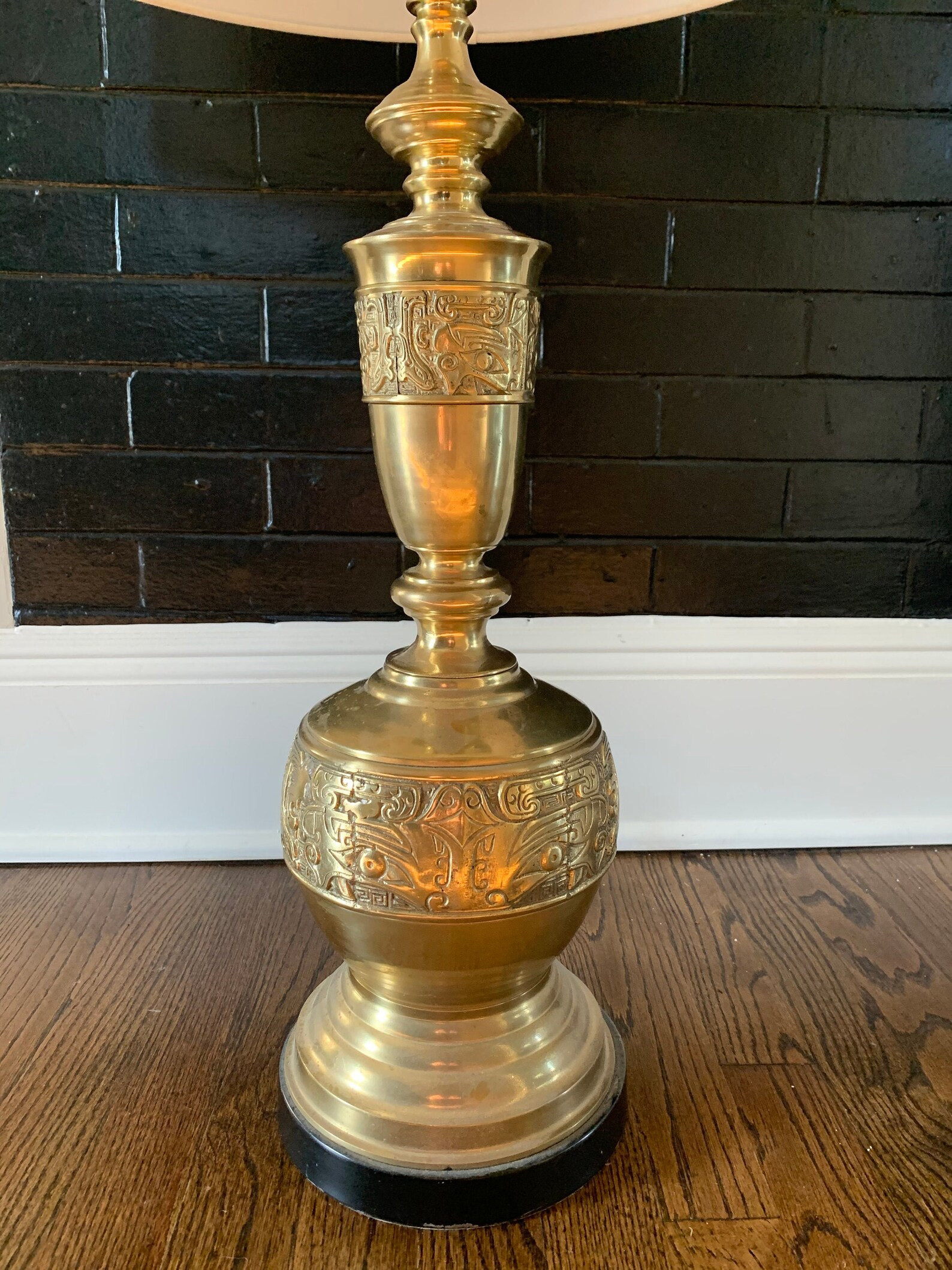 Mid Century Modern Brass Table Lamp Asian Brutalist Aztec - Etsy | Etsy (US)