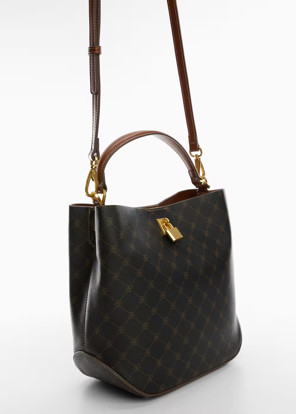 Shopper bag with padlock -  Women | Mango USA | MANGO (US)