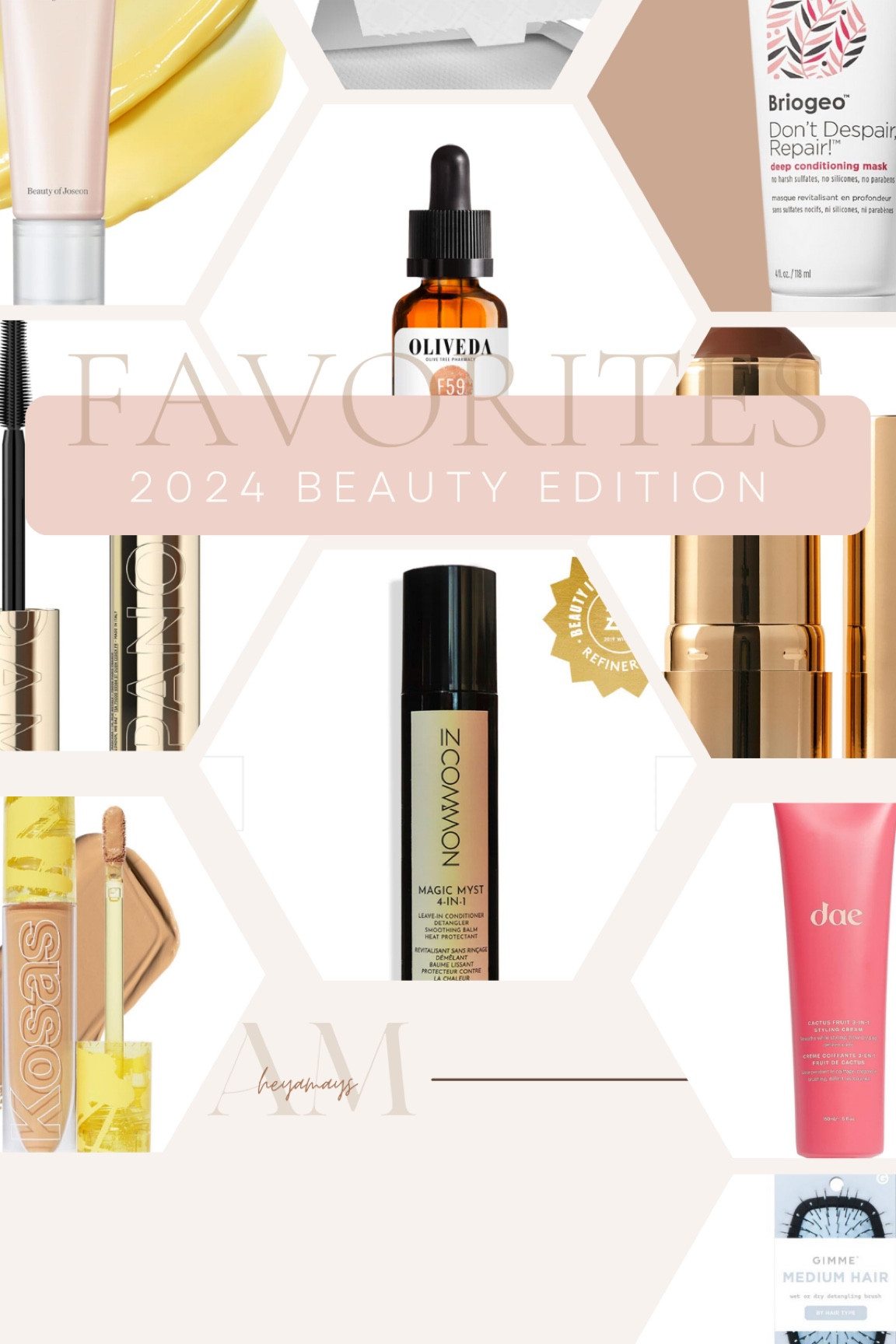 Top 10 Beauty favorites! I could have added a few more to the list but narrowed it down to these that were mostly new to me in 2024. The Incommon Magic myst was my most used hair product so it was a must to include in the list! Use code AMAYS25 for 25% off Incommon website ☺️

Beauty favorites// hair favorites// skincare // clean makeup // hair inspo // nighttime skincare routine // gimme

#LTKGiftGuide #LTKTravel #LTKBeauty