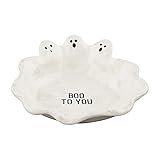 Mud Pie, White, Halloween Ghost Candy Dish, 11" x 10" | Amazon (US)