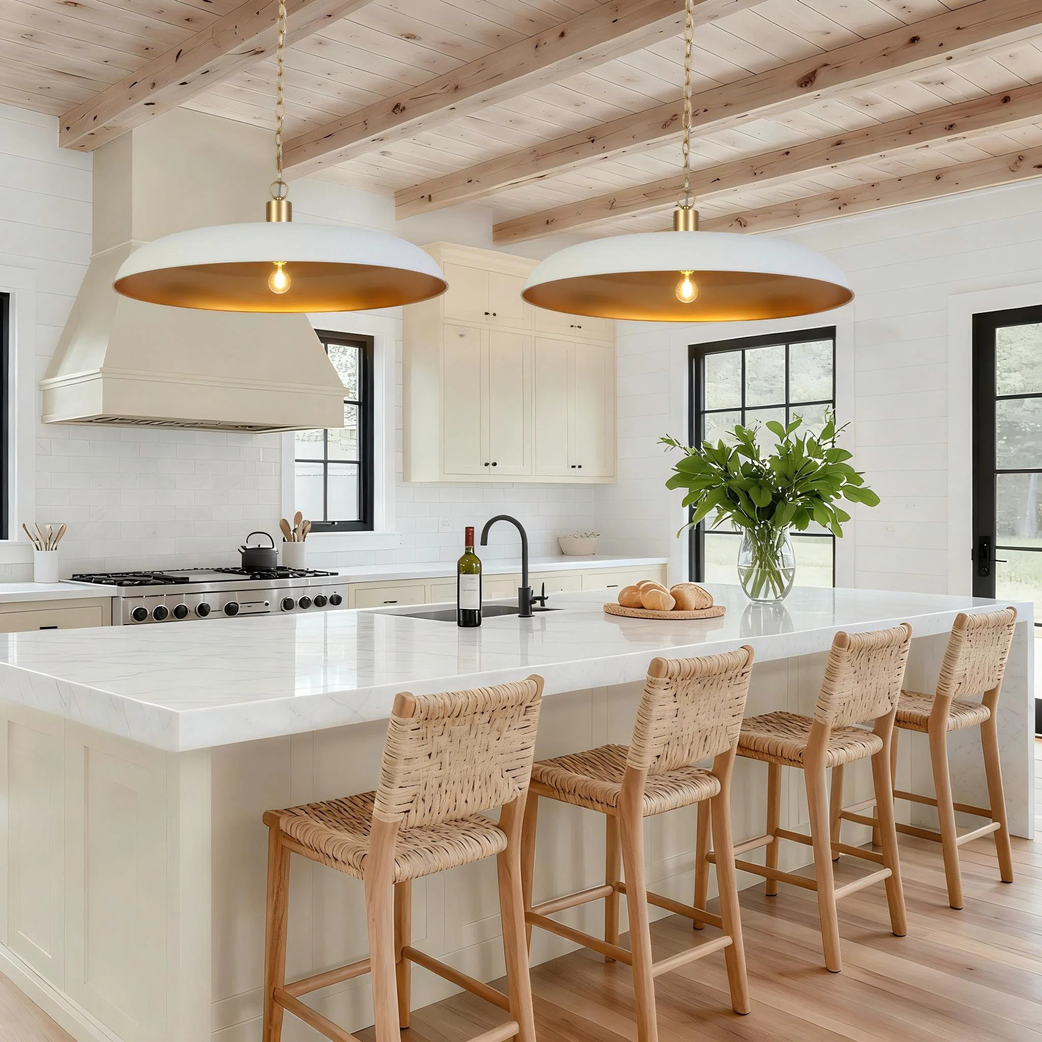 Hylia 1-Light Oversized 33.5" Dimmable Dome Kitchen Island Pendant（1-Set) | Wayfair North America
