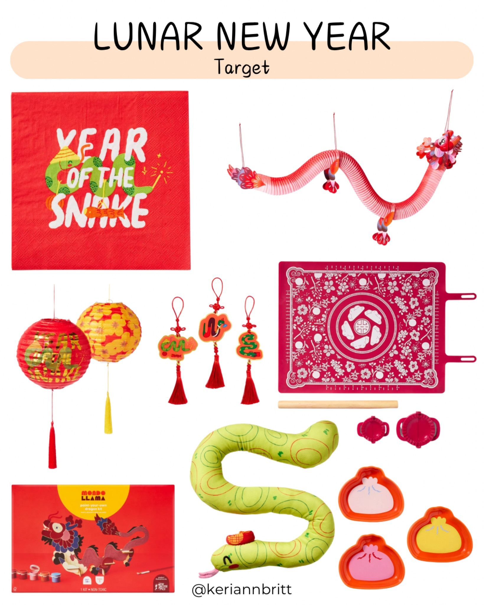 Lunar New Year Decor and Party Supplies

Target holiday / target new year / year of the snake / party decorations 

#LTKSeasonal #LTKParties #LTKHoliday