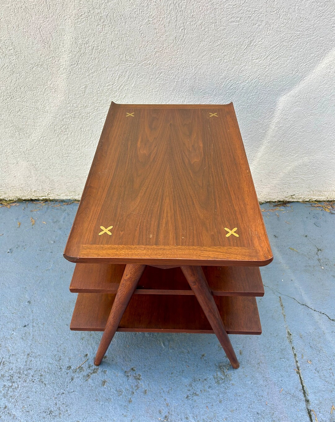Vintage Mid Mod Tier End Table by American of Martinsville - Etsy | Etsy (US)