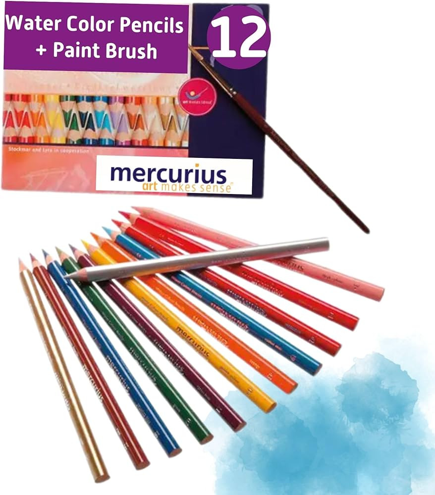 Mercurius AMS Watercolor Pencils 12 pack | Amazon (US)