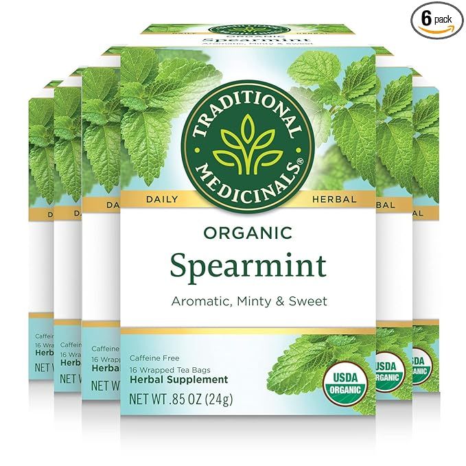 Traditional Medicinals Tea, Organic Spearmint, Supports Everyday Wellness, Healthy & Refreshing, ... | Amazon (US)
