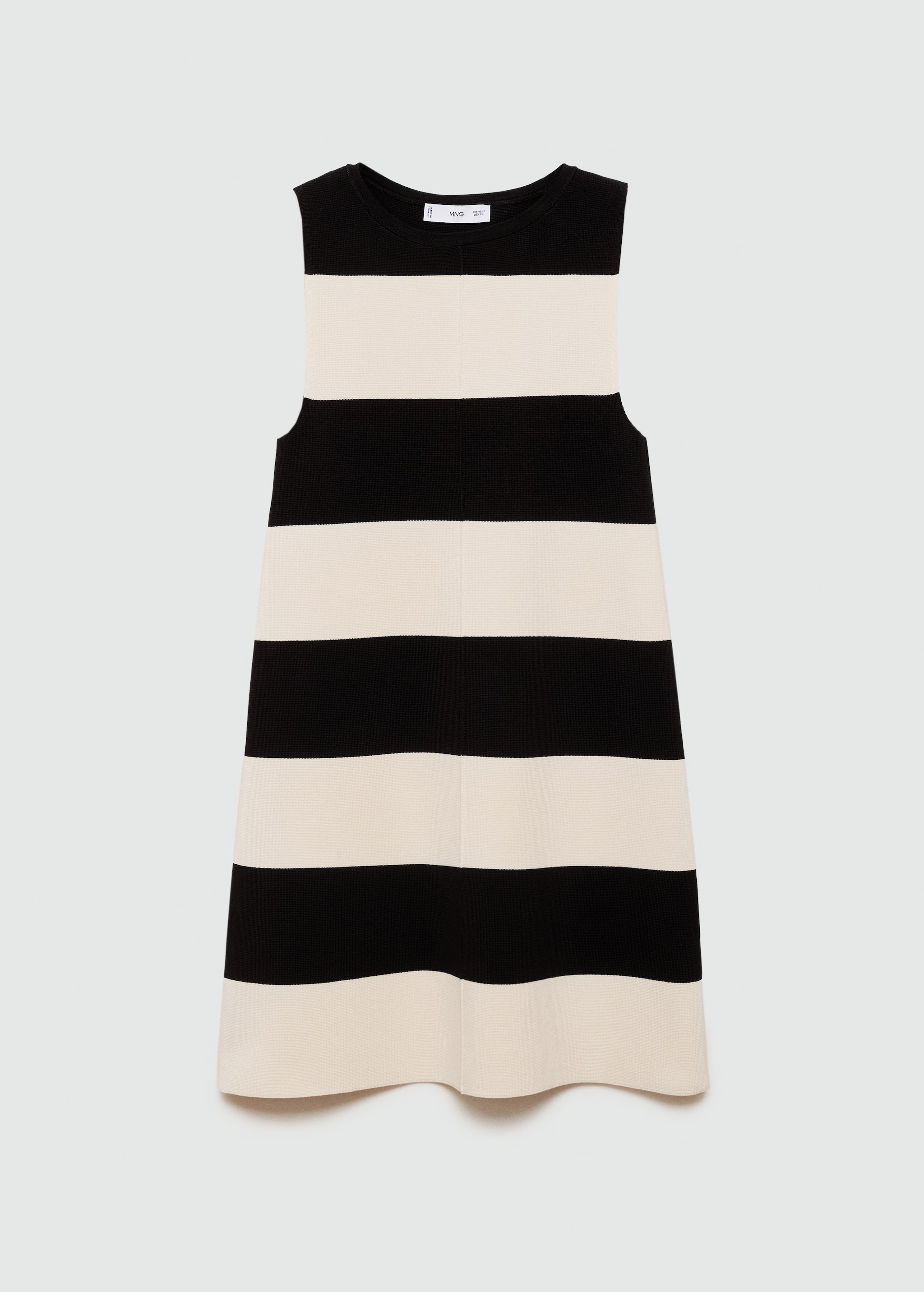 Short-striped knitted dress - Woman | MANGO USA | MANGO (US)