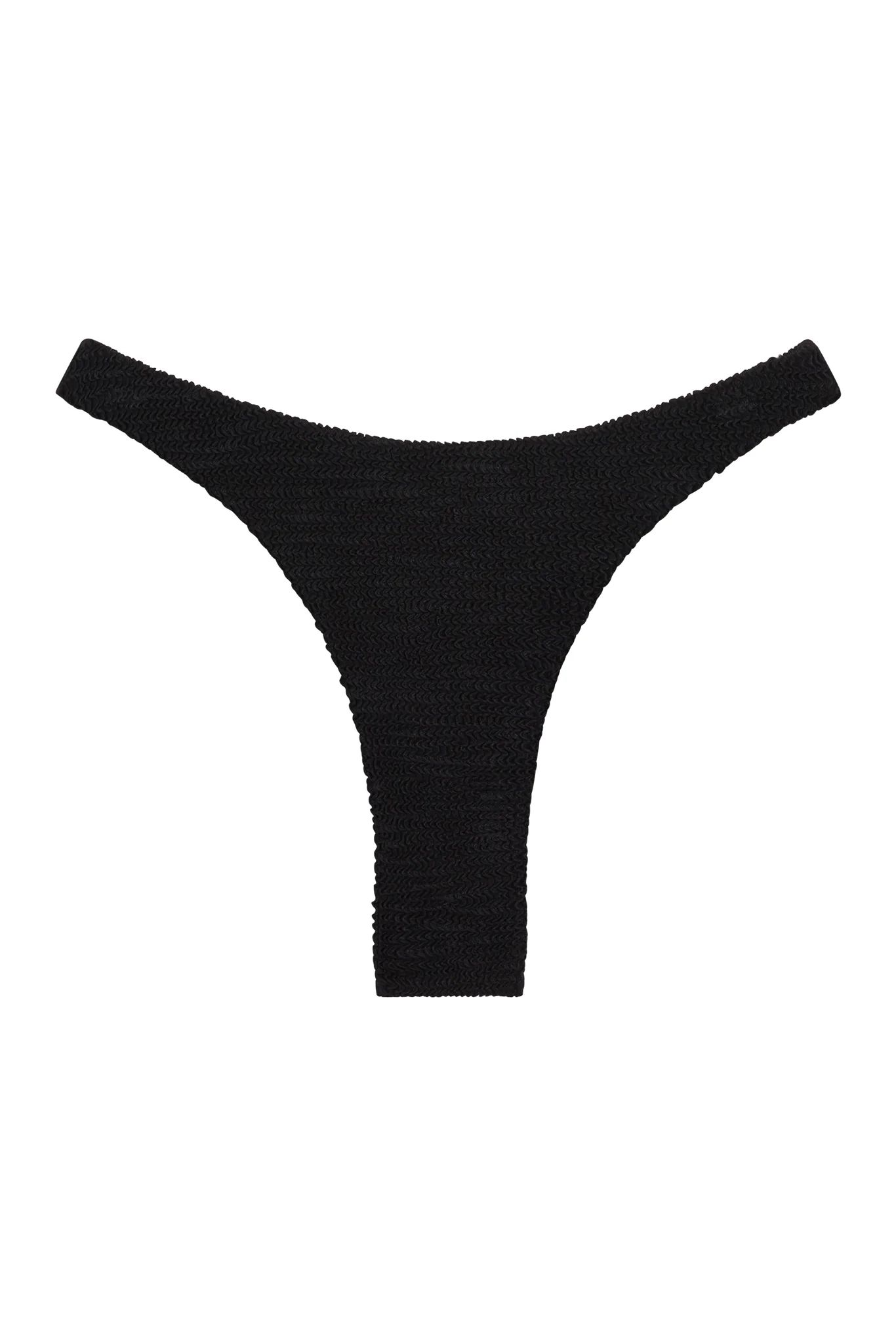 Tamarama Bottom - Black Crinkle | Monday Swimwear