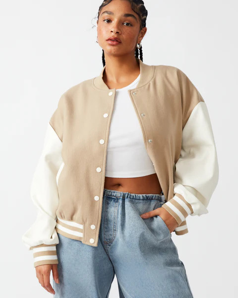ALEXANDRA JACKET LIGHT TAUPE | Steve Madden (US)