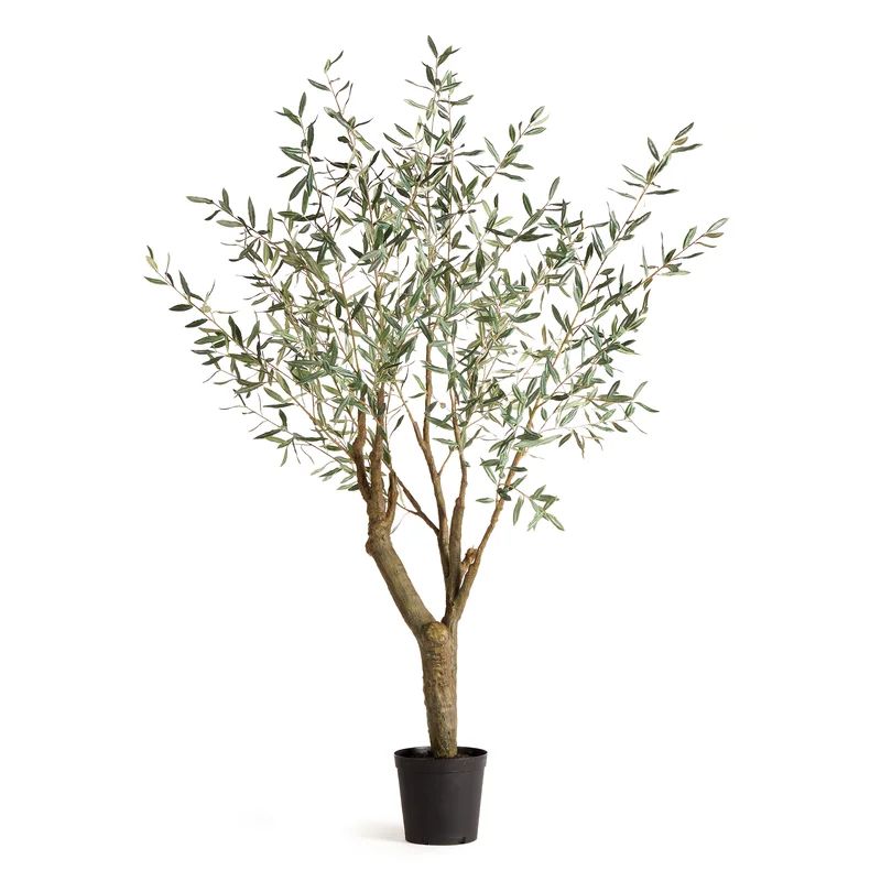 78'' Faux Olive Tree in Pot | Wayfair North America