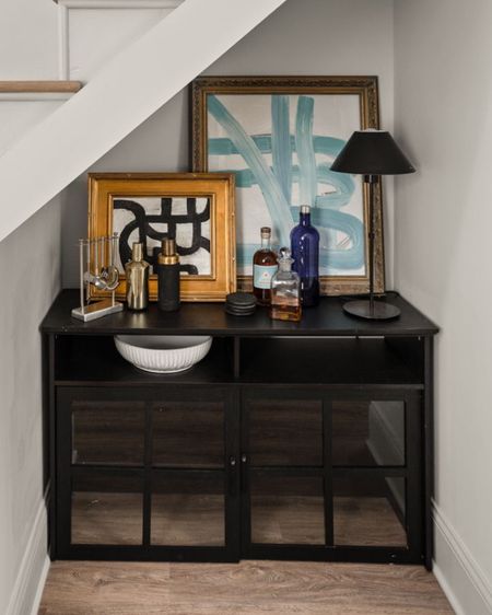 Have an open nook under the stairs? Make it a bar area!

#LTKhome