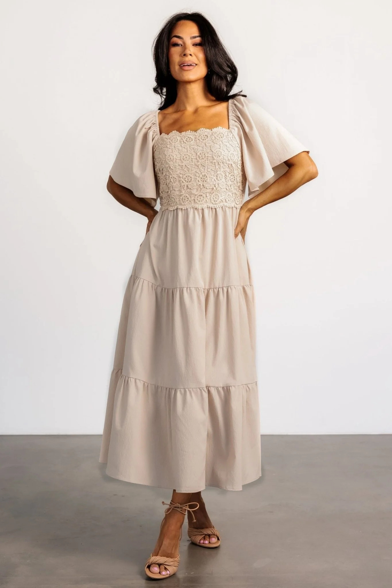 Fauna Lace Top Dress | Natural | Baltic Born