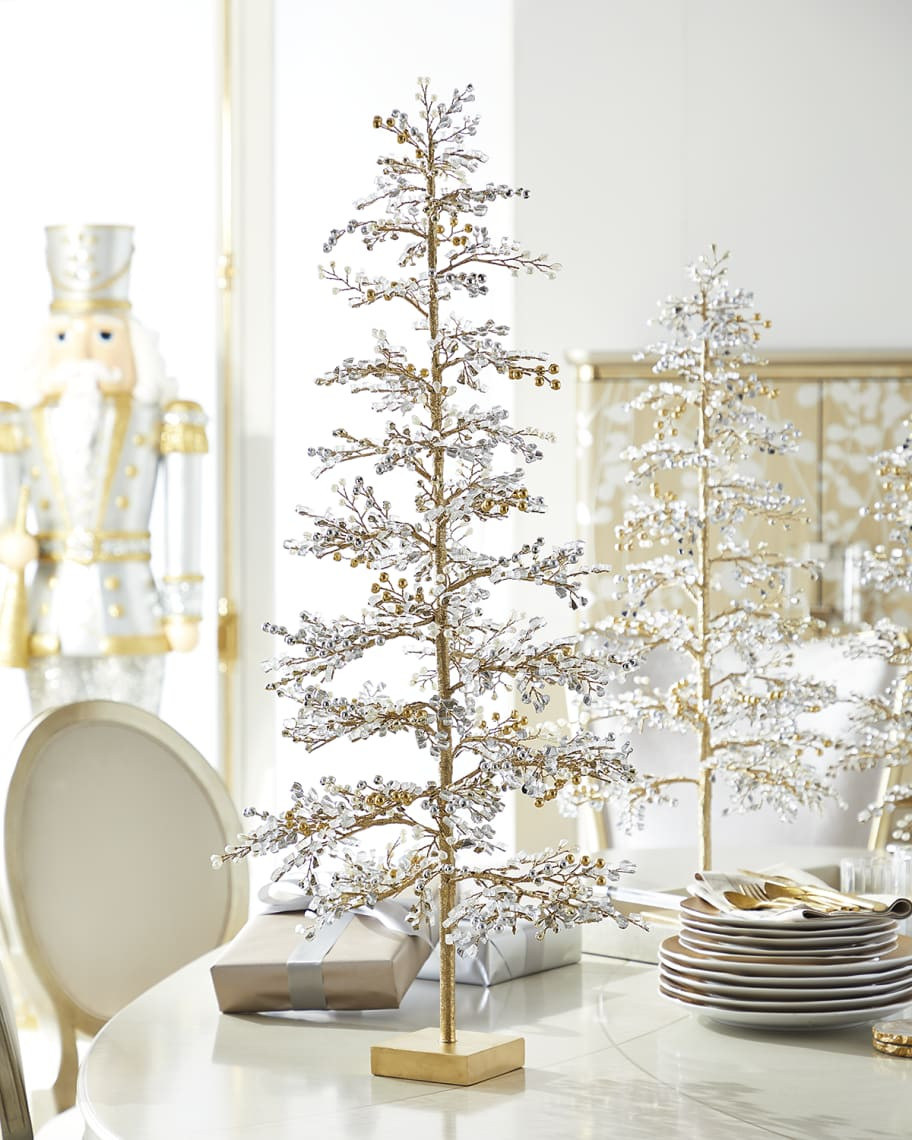 Neiman Marcus Silver & Gold Christmas Tree, 37" | Neiman Marcus