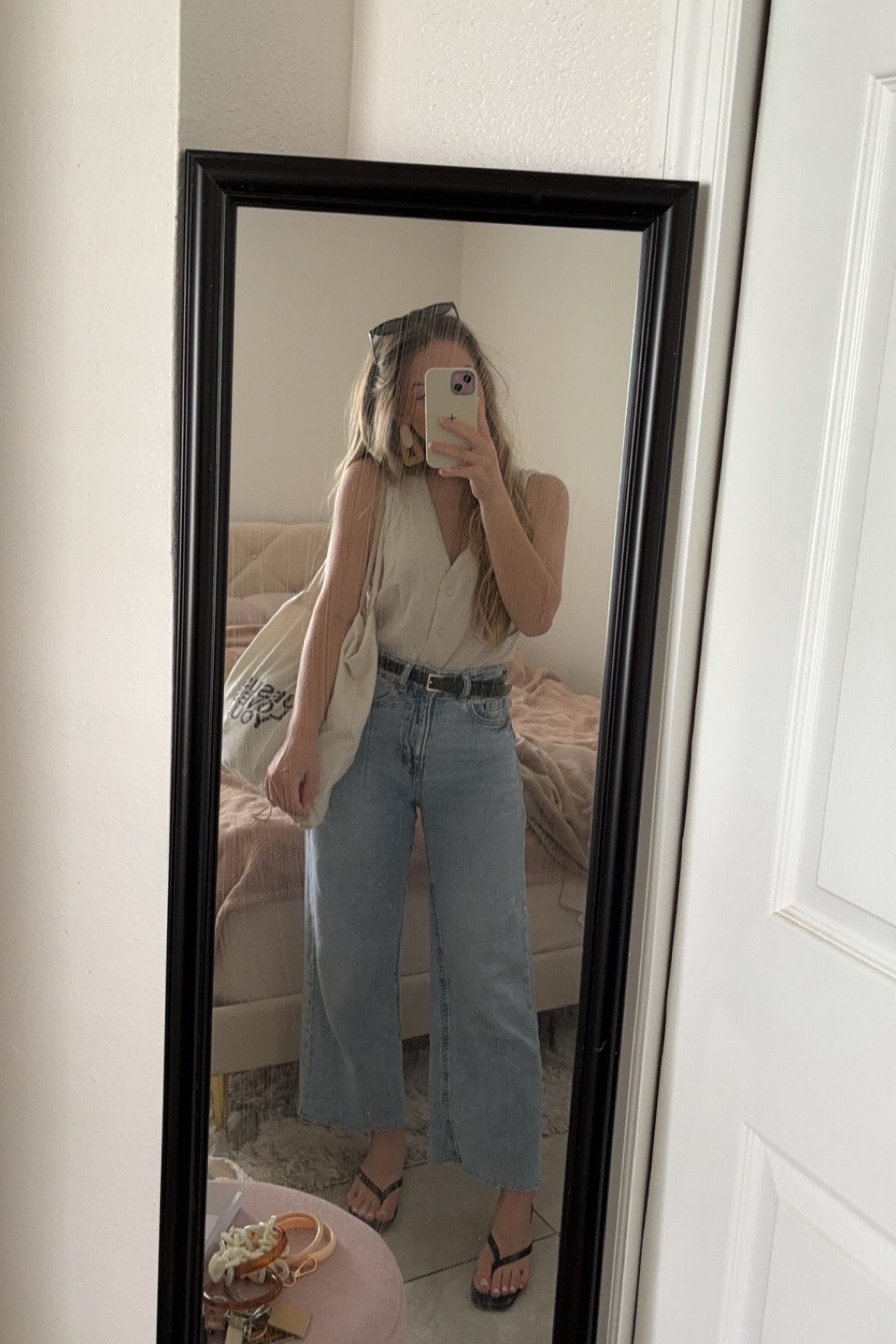 Casual jeans and vest top summer outfit🫶🏻 

#LTKootd #LTKSeasonal