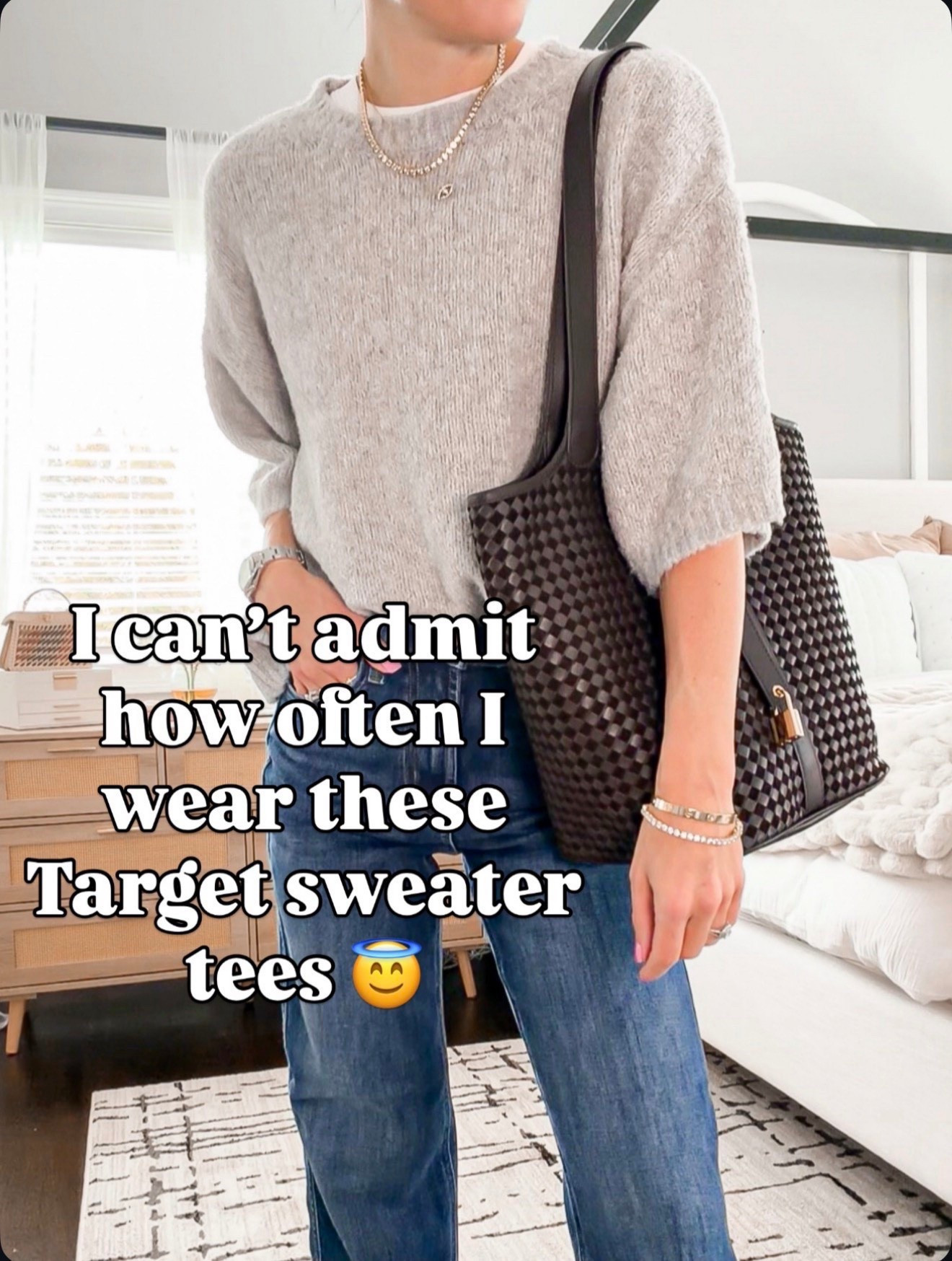 I seriously wear these on repeat 😅 Do you have a go-to top like this? Wearing size xs 

#LTKSeasonal #LTKOver40 #LTKootd