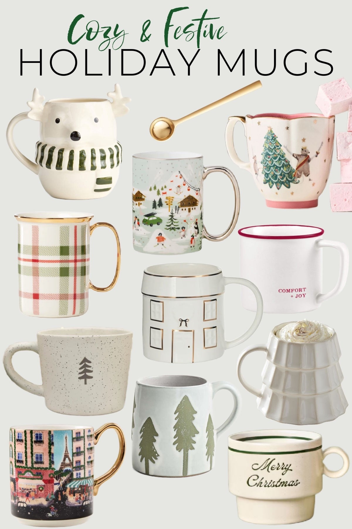 Sharing my favourite holiday mugs - featuring an adorable reindeer, ballet mouse, Christmas tree, penguin village and more. Perfect for sipping hot cocoa, coffee, or a cozy cup of cheer. Festive mugs are a lovely gift idea too!

#LTKGiftGuide #LTKHoliday #LTKSeasonal