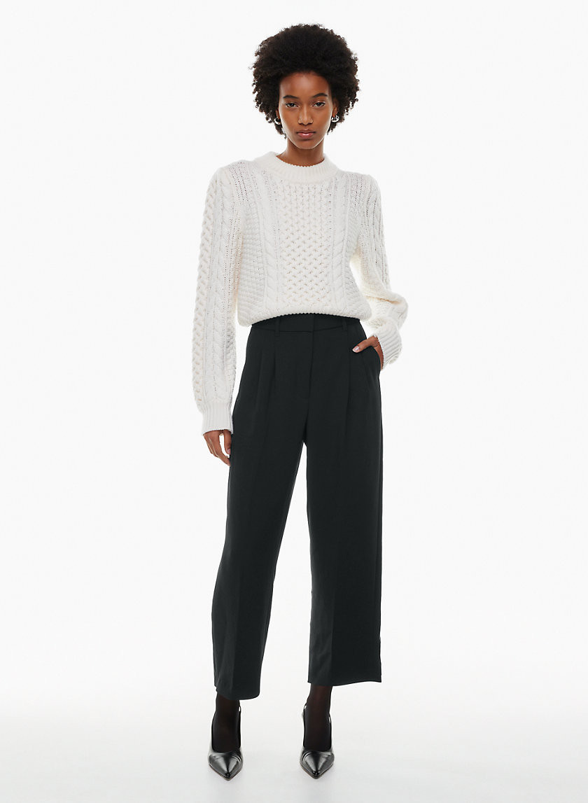 The Effortless Pant™ Women's The Effortless Pant Cropped in Black | 00 | Aritzia