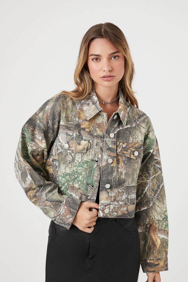 Cropped Camo Trucker Jacket | Forever 21 | Forever 21 (US)