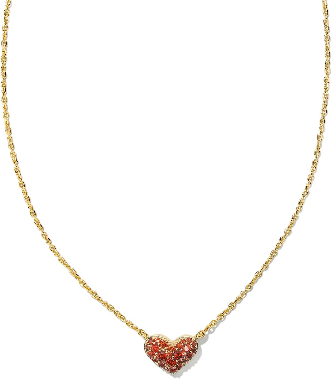 Kendra Scott Ari Pave Crystal Heart Necklace, Fashion Jewelry For Women | Amazon (US)