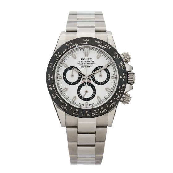 Stainless Steel 40mm Oyster Perpetual Cosmograph Daytona "Panda" Watch White 116500LN | FASHIONPHILE (US)