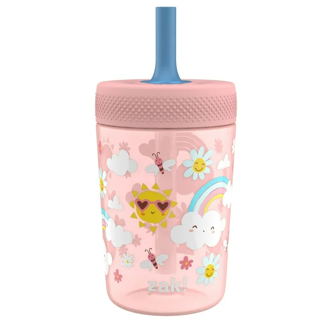 Zak Designs Capri Tumbler, Soft Straw Tumbler for Toddlers, 12oz, Leak-Proof, Easy to Hold, Sunsh... | Walmart (US)