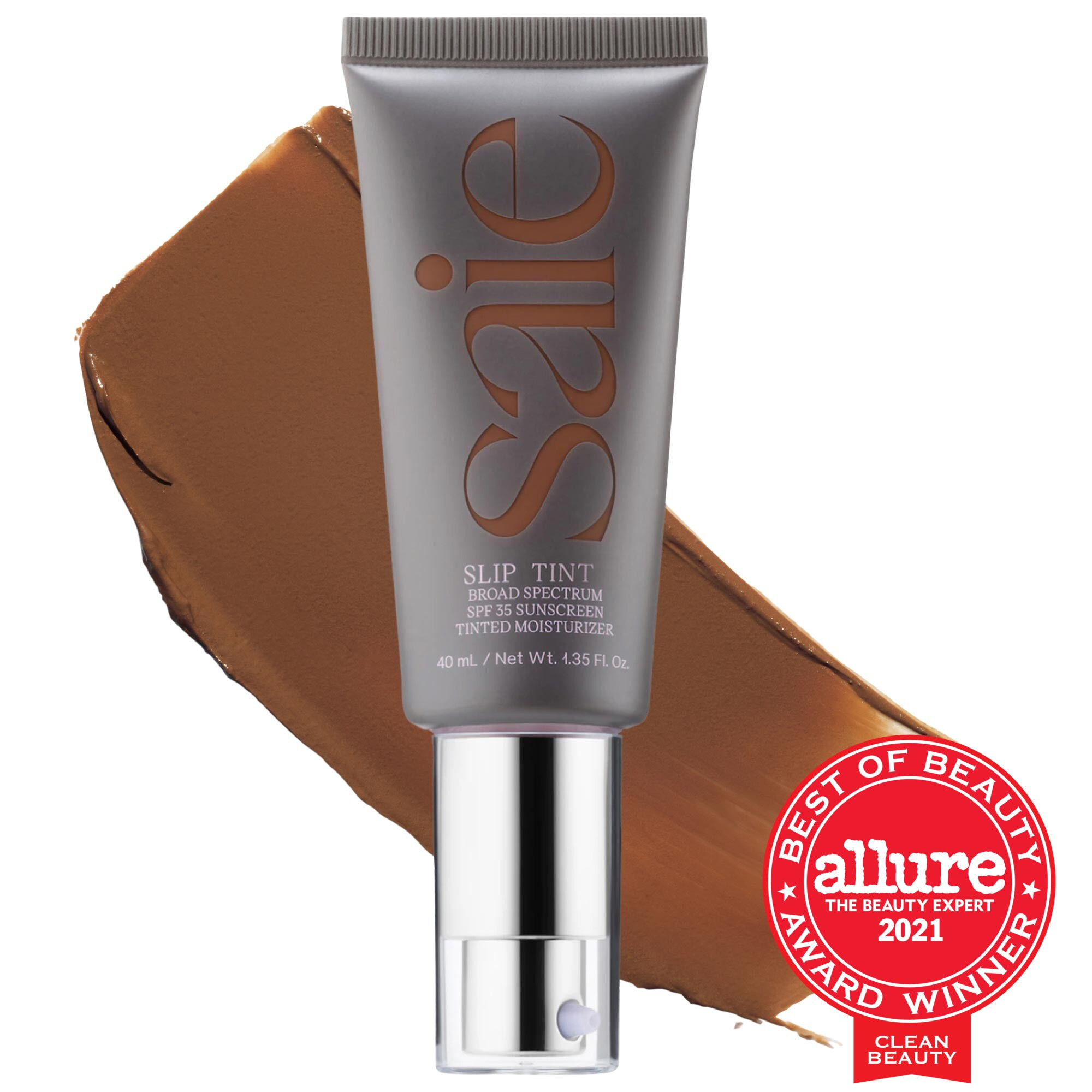 Saie Slip Tint Dewy Tinted Moisturizer SPF 35 Sunscreen Nine 1.3 oz/ 40 mL | Sephora (US)