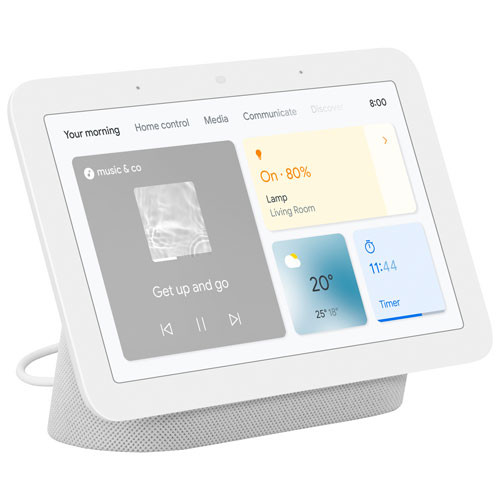 Google Nest Hub (2nd Gen) Smart Display with Google Assistant - Chalk | Best Buy Canada