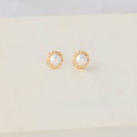 Pearl Stud Earrings | Etsy (US)