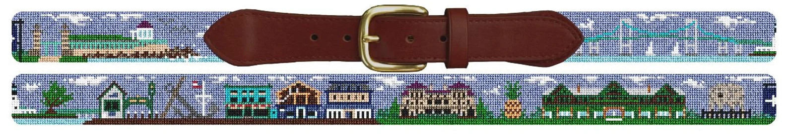 Newport Rhode Island Landscape Needlepoint Belt Finished - Etsy | Etsy (US)