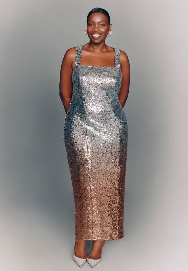 Ombre Sequin Maxi Dress | Eloquii