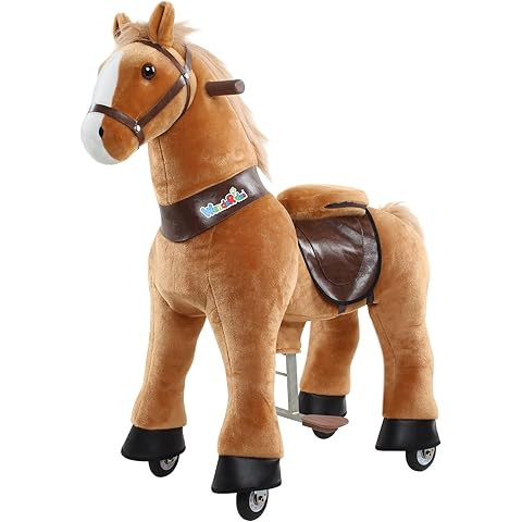 PonyCycle Ride on Horse Unicom Ride for Toddlers 3-4 Ride on Pony for Kids Plush Horse Ride on An... | Amazon (US)