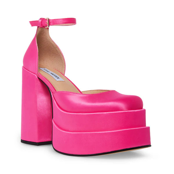 CHARLIZE PINK SATIN | Steve Madden (US)