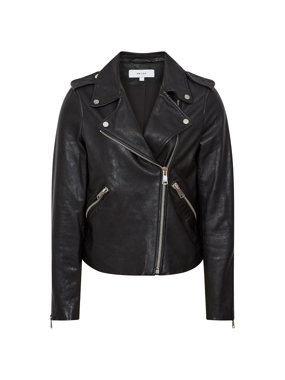 Women's Gigi Leather Biker Jacket - Black - Size 0 | Saks Fifth Avenue