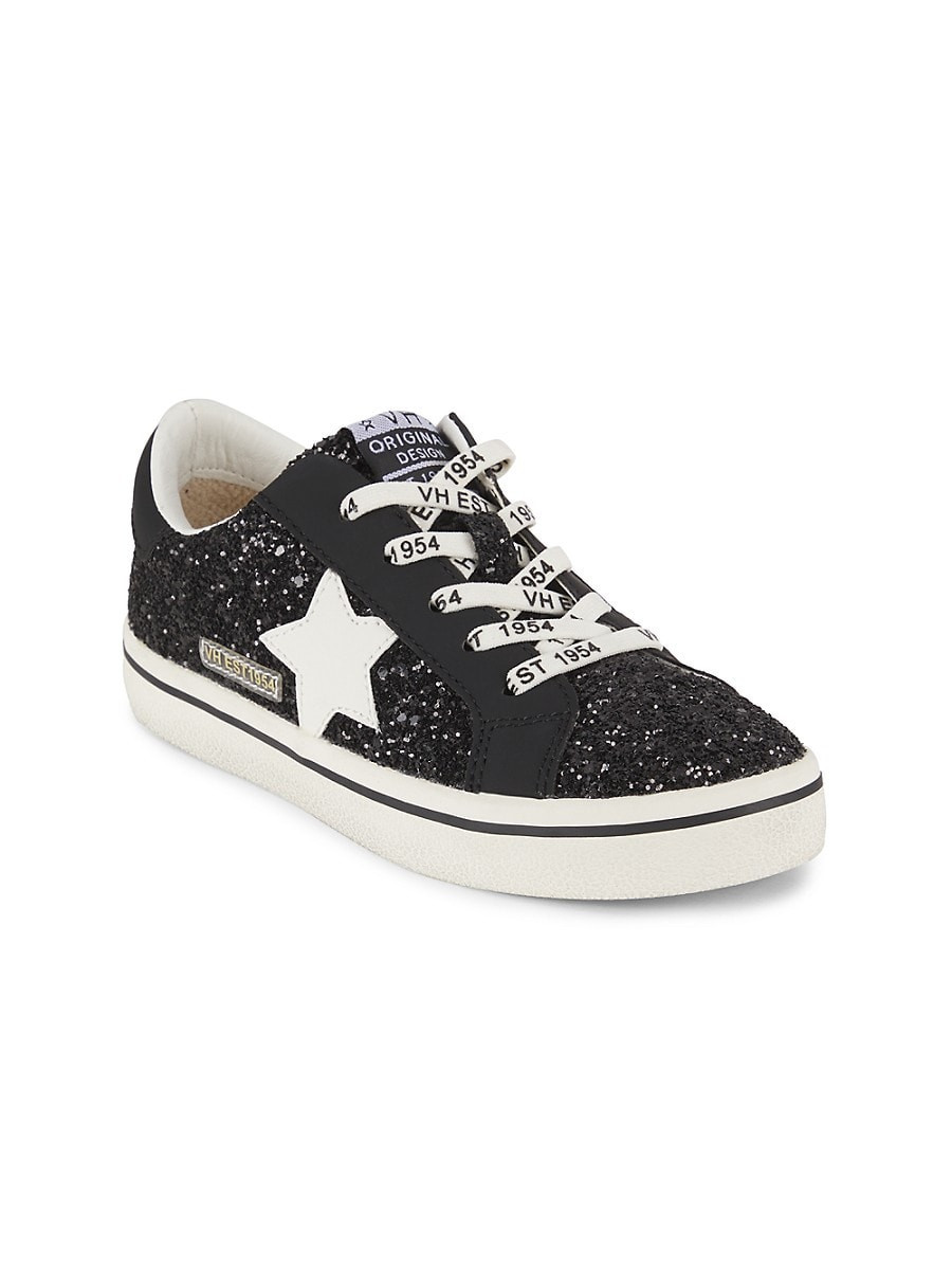 Vintage Havana Girl's Joyce Glitter Star Sneakers - Black - Size 2 (Child) | Saks Fifth Avenue OFF 5TH