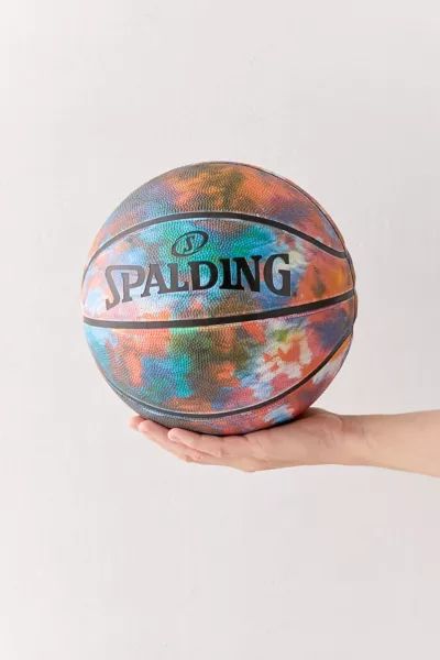 Spalding UO Exclusive Custom Tie-Dye Basketball | Urban Outfitters (US and RoW)