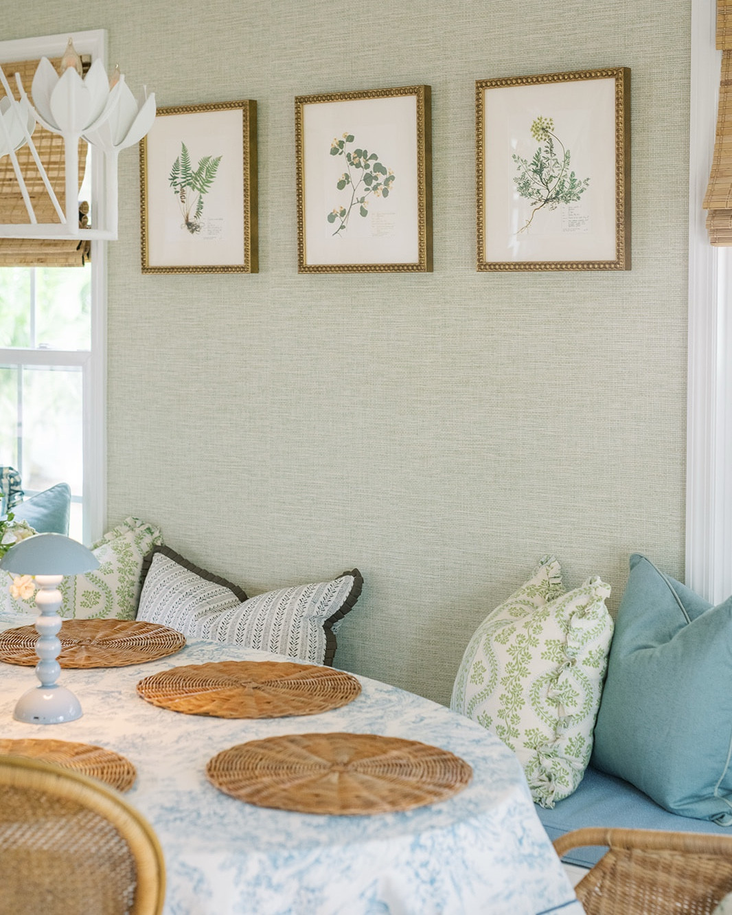Breakfast nook art framed botanicals 

#LTKStyleTip #LTKHome