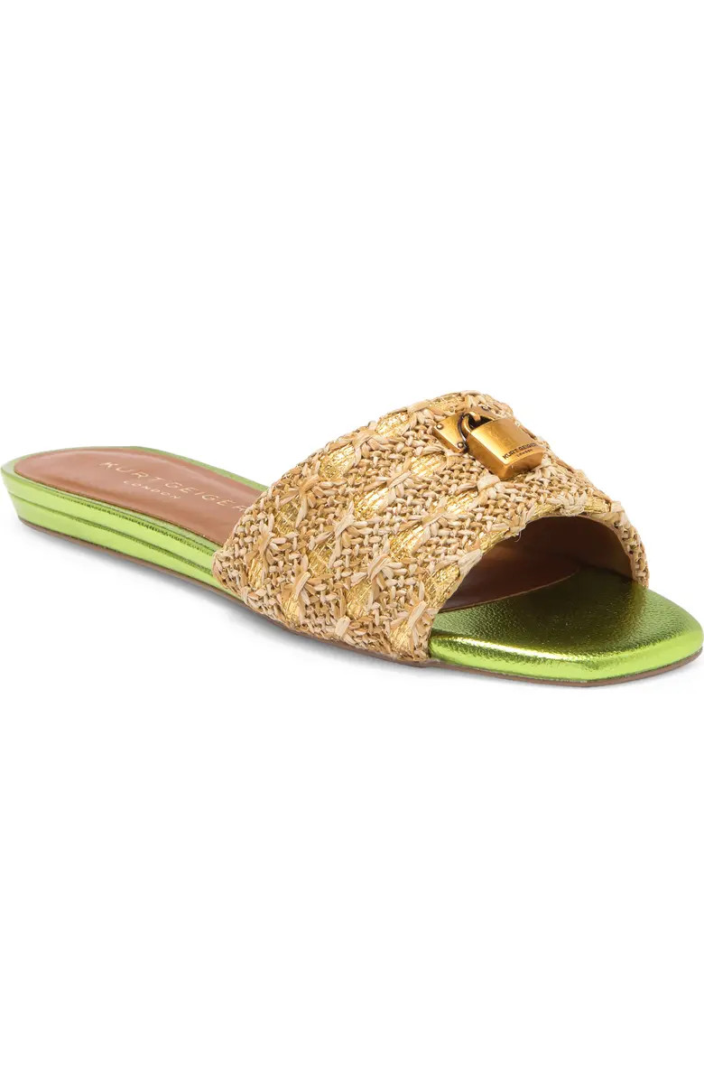 Kurt Geiger London Brixton Lock Slide Sandal (Women) | Nordstromrack | Nordstrom Rack