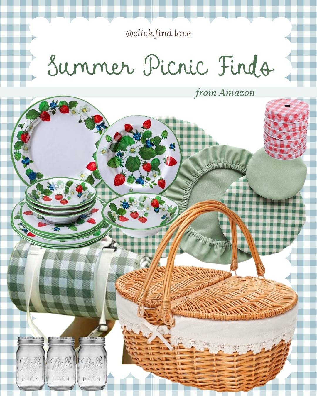 Perfect finds for a summer picnic!

#LTKmomlife #LTKSeasonal #LTKOver40