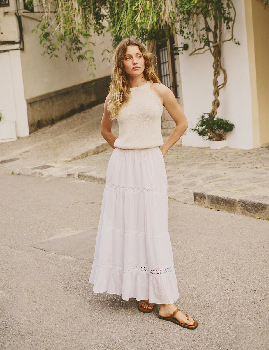 White Broderie Anglaise Maxi Skirt
  

  
    £79.00 | Nobody's Child