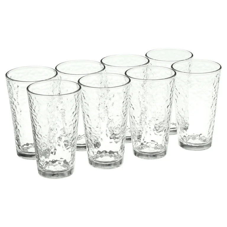 Libbey 16.2 oz Vintage Frost Clear Drinkware, Set of 8 | Walmart (US)