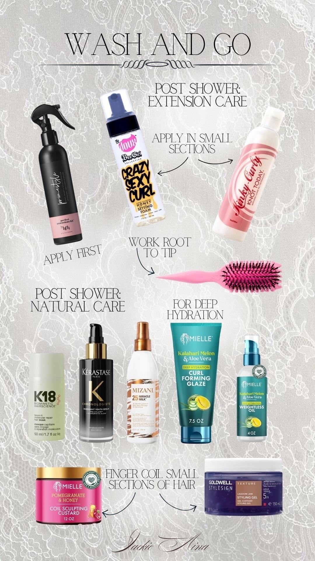 Wash and go post shower routine!

#LTKselfcare #LTKBeauty #LTKgrwm